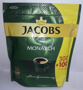 Кофе JACOBS Monarch, растворимый, 400g. Чернигов. фото 1 Кофе JACOBS Monarch, растворимый, 400g. Чернигов. фото 1