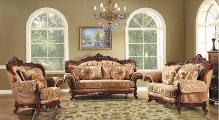 Шикарная мягкая мебель диван и два кресла в стиле Барокко .
Диваны классическог. . фото 8