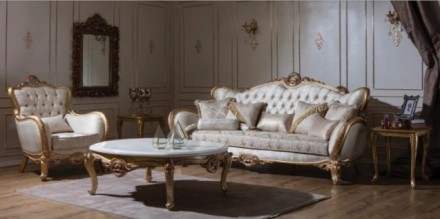 Шикарная мягкая мебель диван и два кресла в стиле Барокко .
Диваны классическог. . фото 4