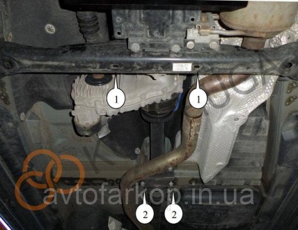 Защита раздатки и заднего моста для автомобиля
Volkswagen Touareg (2002-2018)
За. . фото 4