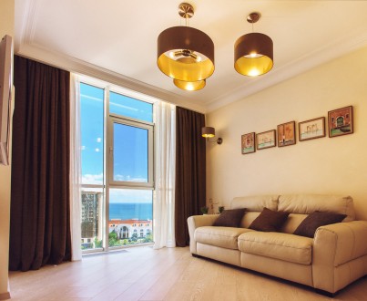 Предлагаем к аренде VIP квартиру с видом на море, на 10 этаже, в ЖК Жемчужина-9 . Приморский. фото 9