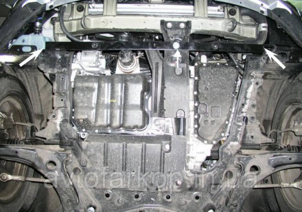 Защита двигателя для автомобиля:
Citroen С-Crosser (2007-) Кольчуга
Защищает дви. . фото 3