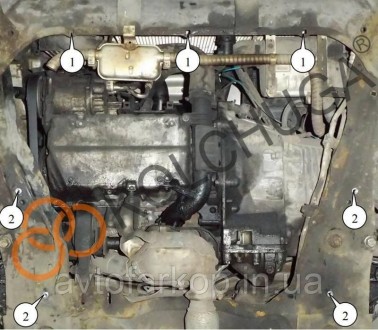 Номер по каталогу 1.0764.00Защита двигателя , КПП Fiat Scudo (2007-2016)(Кольчуг. . фото 3