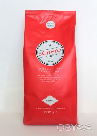 San Giusto Rosso кава у зернах
Суміш зерен арабіки з Бразилії та африканської р. . фото 1