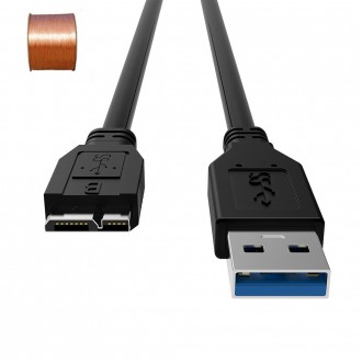 Дата кабель USB 3.0 AM–Micro USB Тип B служит для подключения компьютера к. . фото 9