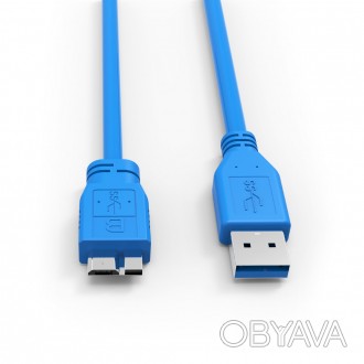 Дата кабель USB 3.0 AM–Micro USB Тип B служит для подключения компьютера к. . фото 1