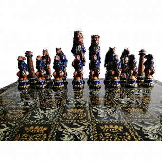Елітна шахматна партія “ЛЕВ - ЦАР ЗВІРІВ”.
Ручна робота. 
Шахові ф. . фото 5