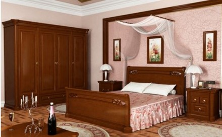 Пропонуємо білий спальний гарнітур Шопен з масиву дерева від українського в. . фото 9