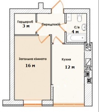 Готовая однокомнатная квартира в ЖК Лайф, дешевле чем у Застройщика

3 этаж из. . фото 6