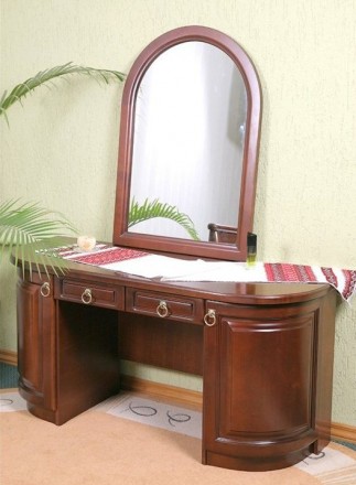 Пропонуємо туалетний столик з дзеркалом Омега з масиву дерева від українського в. . фото 2