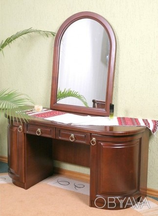 Пропонуємо туалетний столик з дзеркалом Омега з масиву дерева від українського в. . фото 1