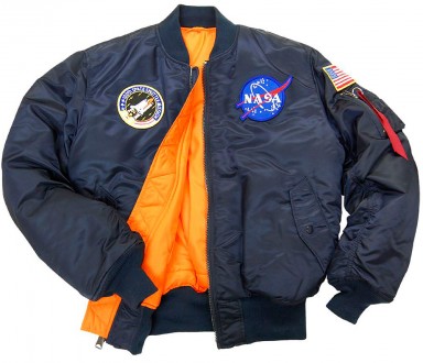 Легендарна льотна куртка астронавтів - модель NASA MA-1 Alpha Industries. Оздобл. . фото 2