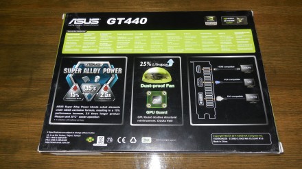 Asus PCI-Ex GeForce GT 440

Описание :
Технология Super Alloy Power
Ключевые. . фото 7
