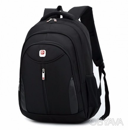 Новый рюкзак из водонепроницаемого нейлона черного цвета. Емкость до 35 л. Разме. . фото 1