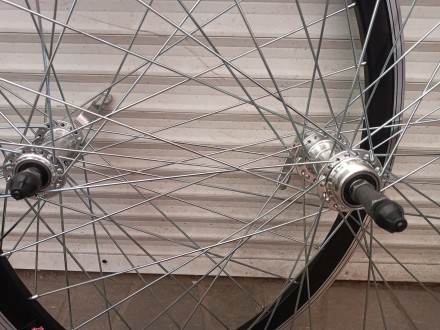 Вело колёса на двойном ободе 24.26.28 дюймов под эксцентрик под трещотку комплек. . фото 4