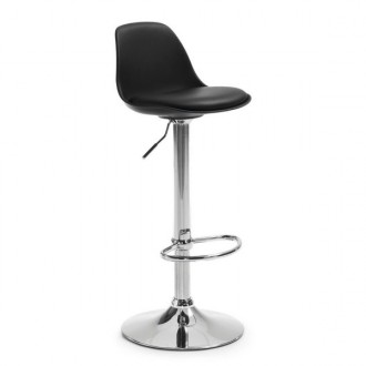 Барный высокий стул, сиденье выполнено из качественного пластика, идеальная форм. . фото 2