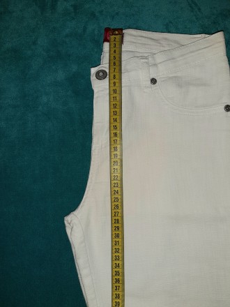 Летние белые тонкие джинсы CRO в отличном состоянии, никакой желтизны и дефектов. . фото 7