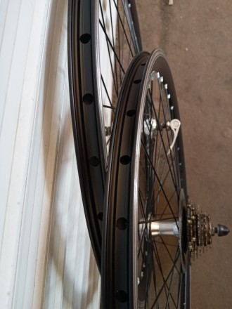 Вело колёса Двойной обод комплект 24.26.28 дюймов под трещотку Shimano 
Обод - . . фото 7