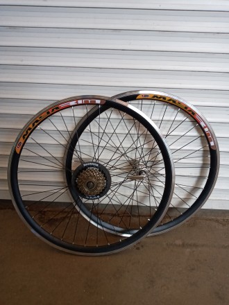Вело колёса Двойной обод комплект 24.26.28 дюймов под трещотку Shimano 
Обод - . . фото 2