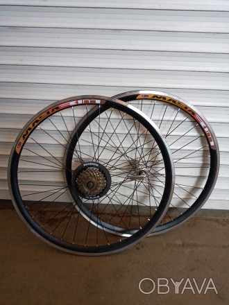 Вело колёса Двойной обод комплект 24.26.28 дюймов под трещотку Shimano 
Обод - . . фото 1