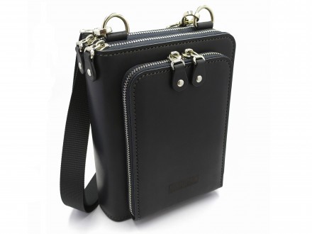 Сумка кожаная мужская 3-Z Black. Мелитополь. фото 1 Сумка кожаная мужская 3-Z Black. Мелитополь. фото 1