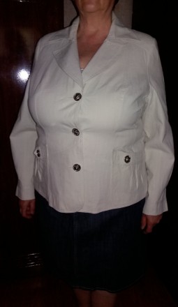 Продам женский легкий пиджак с длинным рукавом - текстура ткани "лён",. . фото 2