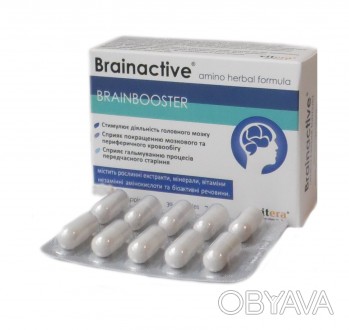 Брейнактив™  комплекс растительных экстрактов, аминокислот, витаминов и би. . фото 1