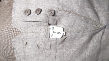 Продам абсолютно новые оригинальные брюки из натурального льна, бежевого цвета ф. . фото 5