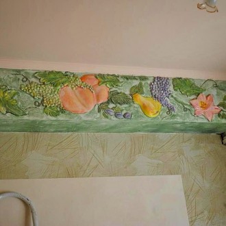Выполняют лепка на стене ( барельеф), роспись стен, декоративна, штукатурка, нан. . фото 8