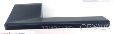 Дверная ручка на прямоугольной розетке Tupai Vizion 4130 RE черный матовый 153
 . . фото 1