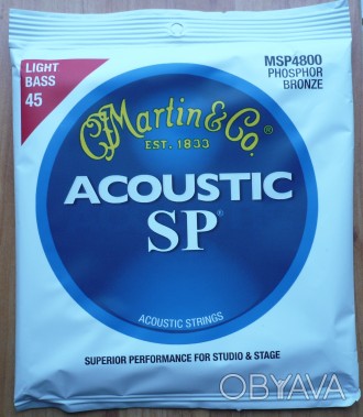 Martin MSP4800 струны для 4 струнной акустической бас-гитары. Калибр: 45-100. Фо. . фото 1