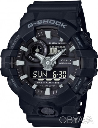 
Casio G-SHOCK GA-700-1BER мужские спортивные часы
Часы Casio G-SHOCK GA-700-1BE. . фото 1