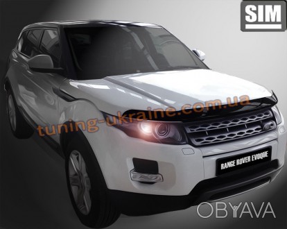 Дефлектор капота «мухобойка» от компании SIM для Land Rover Range Rover Evoque 2. . фото 1