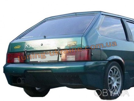 Задний бампер (Lukoil) для ВАЗ 2114. Изготовлен из высококачественного стеклопла. . фото 1