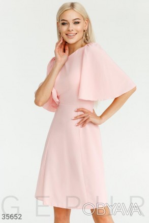 Доступные размеры: s, m, l, xl Платье из легкой приятной ткани светлого розового. . фото 1