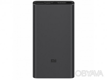 
Внешний портативный аккумулятор Xiaomi Mi Power Bank 3 10000mAh черный (PLM12ZM. . фото 1