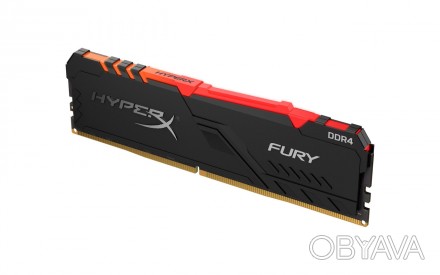
Оперативная память DDR4 16 GB 3000MHz kingston HyperX Fury RGB Black CL15 (box). . фото 1