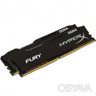 
Оперативная память DDR4 16 GB 3733MHz kingston HyperX Fury Black CL19 (box) HX4. . фото 1