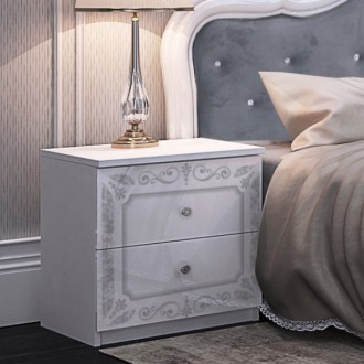 Предлагаем белую с серебряной патиной, классическую кровать Луиза от украинского. . фото 6