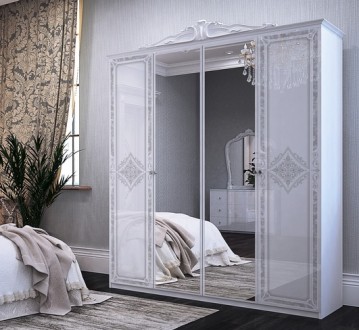 Предлагаем белую с серебряной патиной, классическую кровать Луиза от украинского. . фото 11