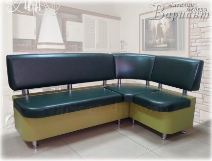 Стильный диван для вашей кухни или столовой. Хромированные элементы придают лёгк. . фото 2