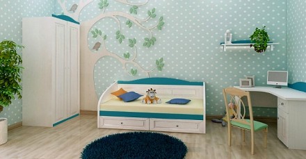 Ціна вказана за дитяче ліжко-диван Адель з висувними шухлядами на фото, спа. . фото 7