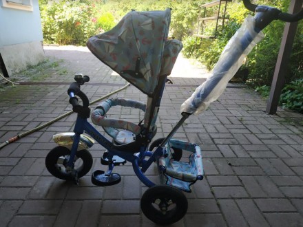Трехколесный детский велосипед с ручкой и накачкой колес

Это трехколесный дет. . фото 2