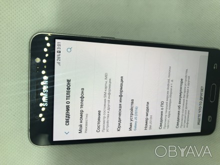 
б.у Мобильный телефон Samsung Galaxy J5 (2016) J510H/DS black 116ВР в хорошем с. . фото 1