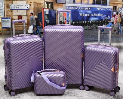 Комплект чемоданов WINGS Dove WN 01 ABS+ CARBON                 1.Европейское ка. . фото 2