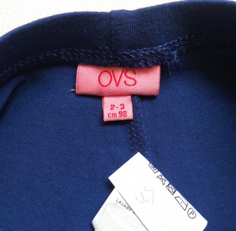 Синие лосины / леггинсы от итальянского бренда OVS в размере 2-3 года (98).
Кач. . фото 4