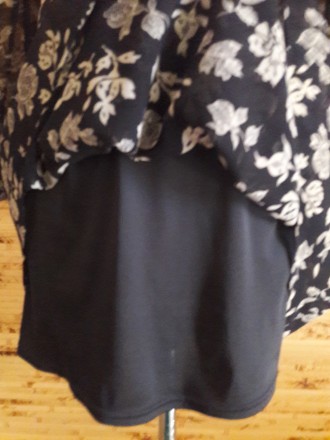 Платье шелковое с длинным рукавом Oodji – длина изделия 93см. Размер манекена 48. . фото 7