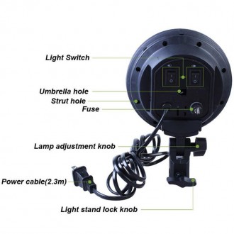 Відео софт-бокс 50х70 постійне студійне світло з 4 патронами для ламп Е27.

По. . фото 6