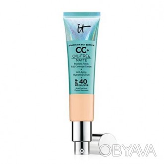 СС-крем IT Cosmetics Your Skin But Better CC+ Oil-Free Matte with SPF 40 UVA Lig. . фото 1