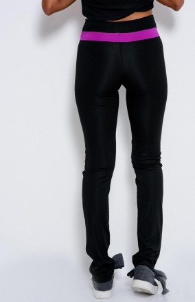 Черные облегающие зауженные штаны с высокой посадкой на талии. Размеры 44, 46. С. . фото 4